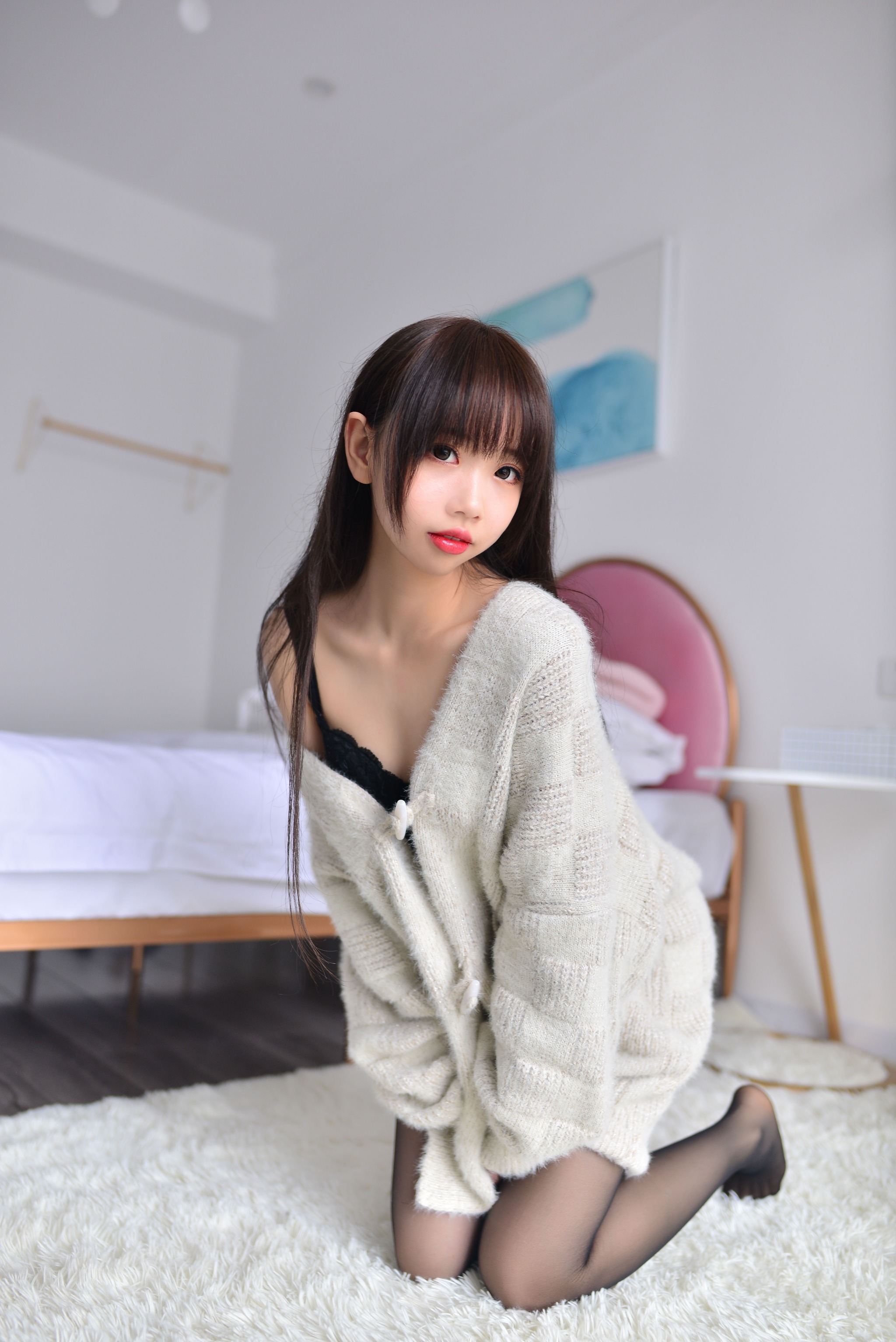 图片[1]-雪琪SAMA – NO.014 毛衣少女[34P]-XikXak